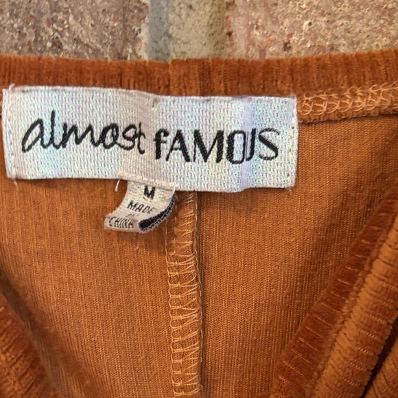 Almost Famous Rust Mini Dress - Picture 2 of 5